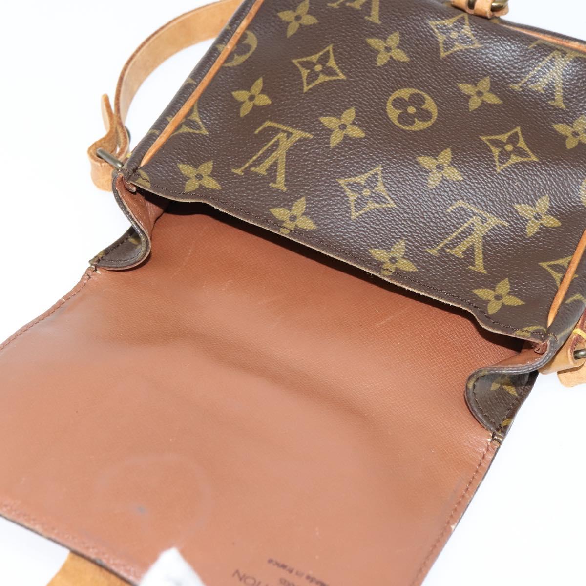 LOUIS VUITTON Monogram Cartouchiere PM Shoulder Bag M51254 LV Auth BA6639