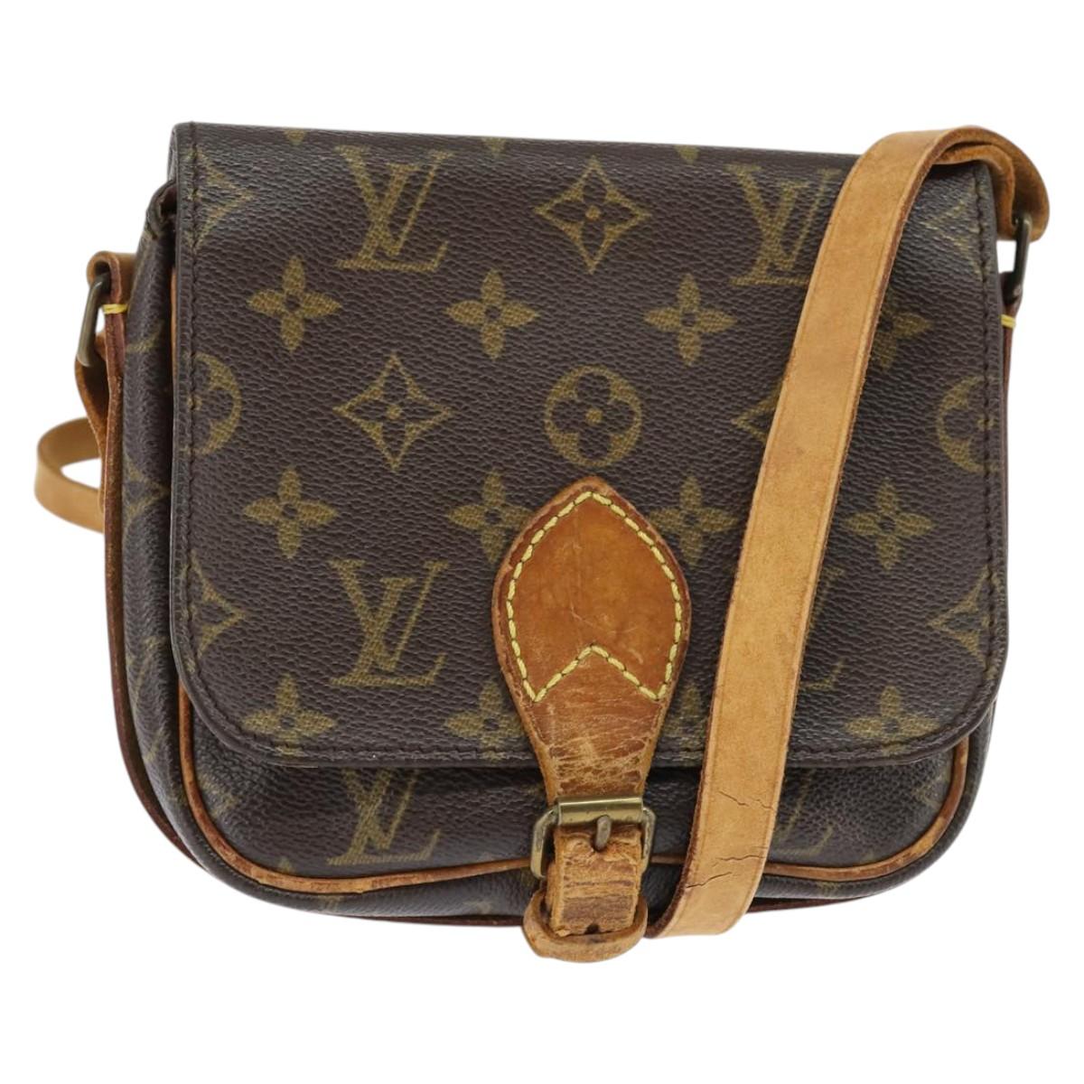LOUIS VUITTON Monogram Cartouchiere PM Shoulder Bag M51254 LV Auth BA6639