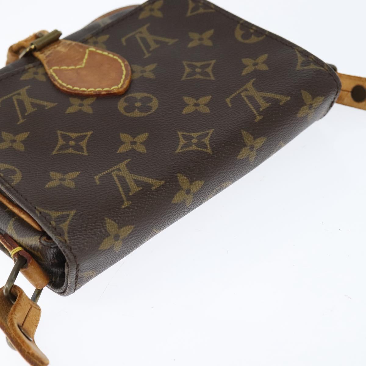 LOUIS VUITTON Monogram Cartouchiere PM Shoulder Bag M51254 LV Auth BA6639