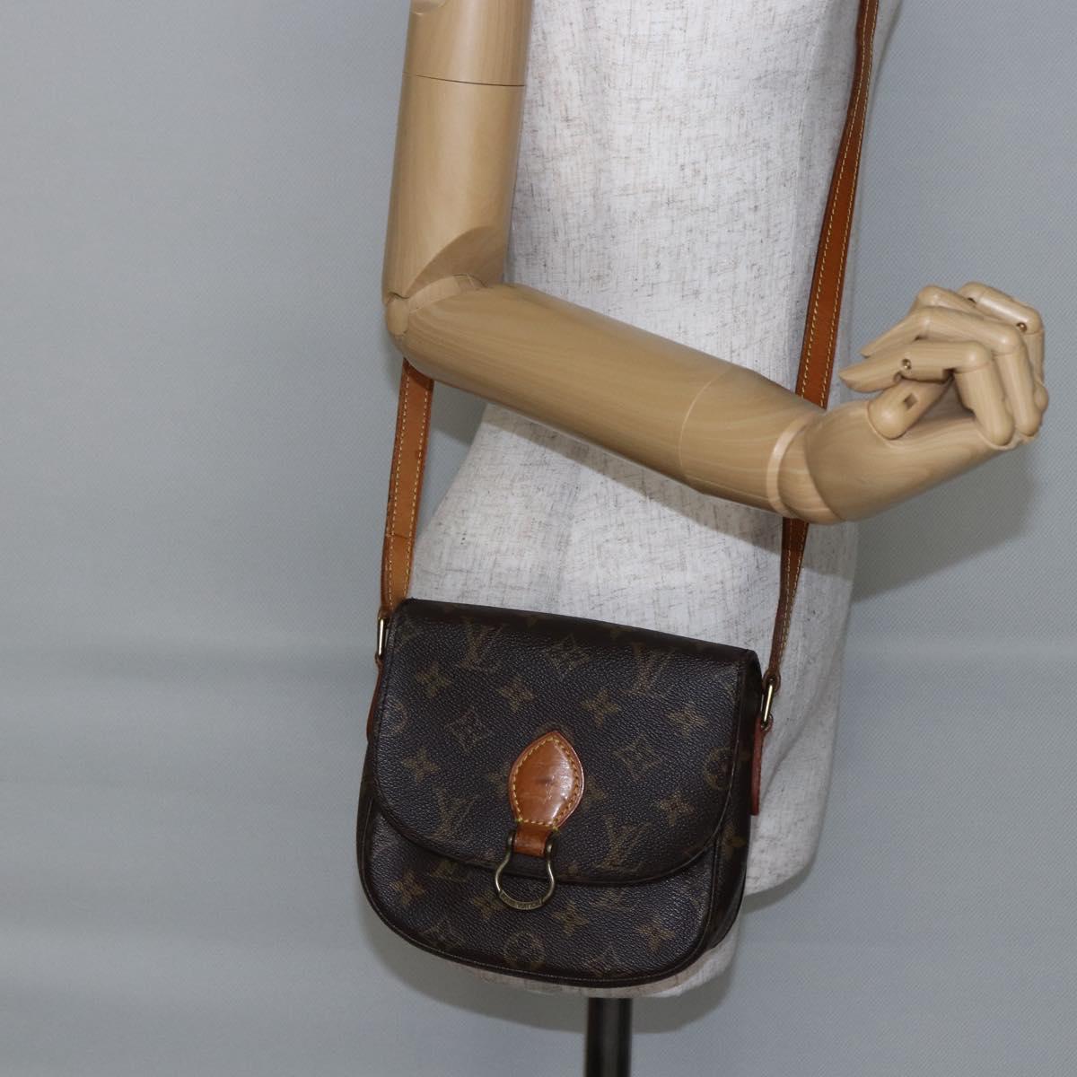 LOUIS VUITTON Monogram Saint Cloud PM Shoulder Bag M51244 LV Auth BA6641