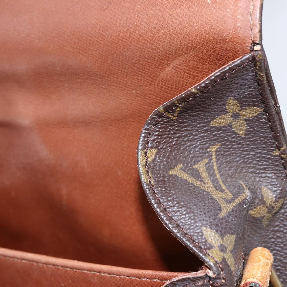 LOUIS VUITTON Monogram Cartouchiere MM Shoulder Bag M51253 LV Auth BA6642