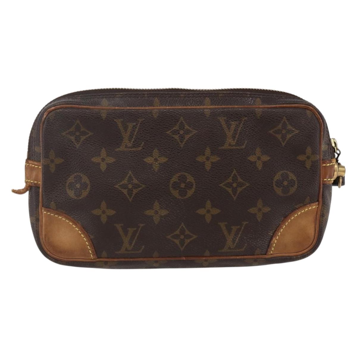 LOUIS VUITTON Monogram Marly Dragonne PM Clutch Bag M51827 LV Auth BA6644