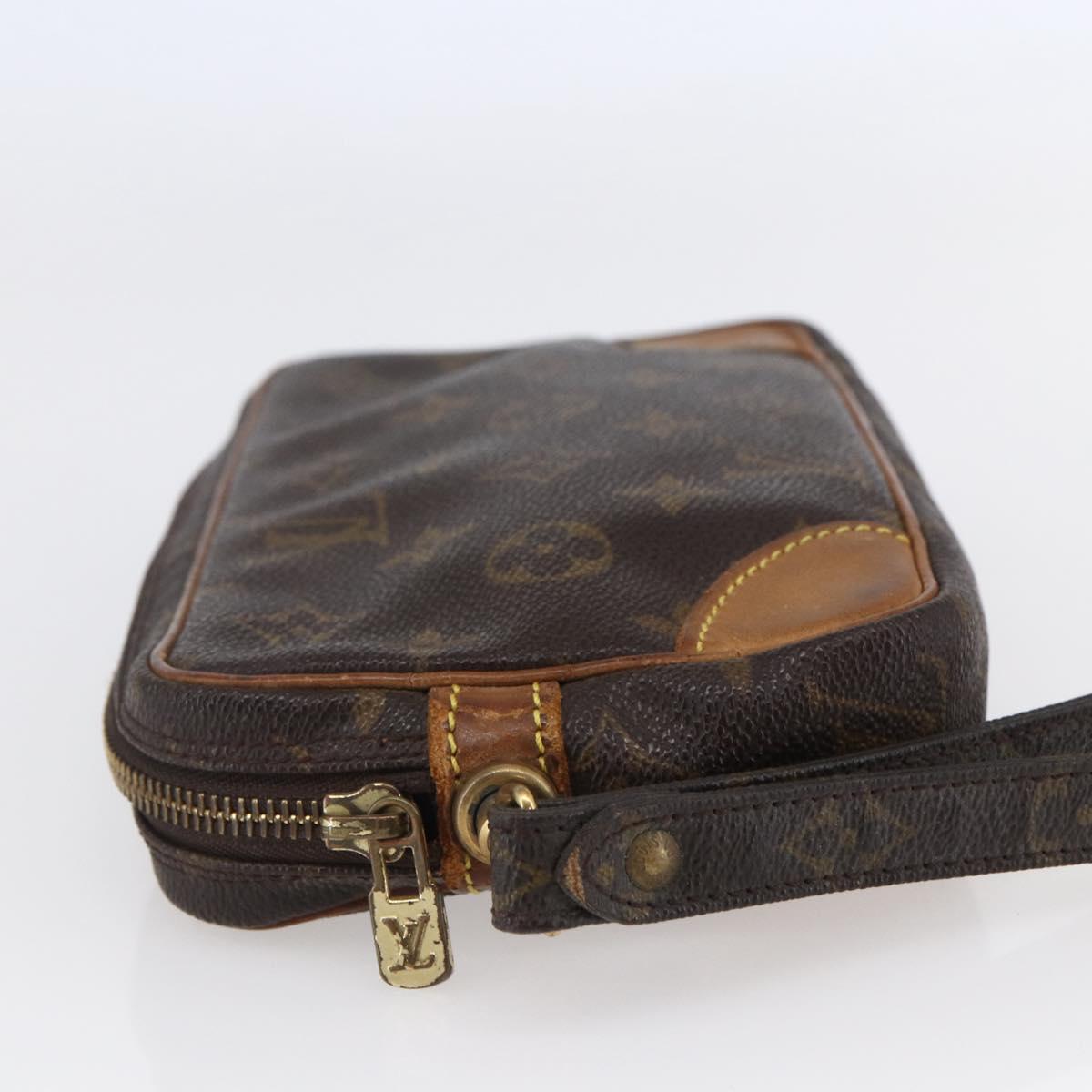 LOUIS VUITTON Monogram Marly Dragonne PM Clutch Bag M51827 LV Auth BA6644