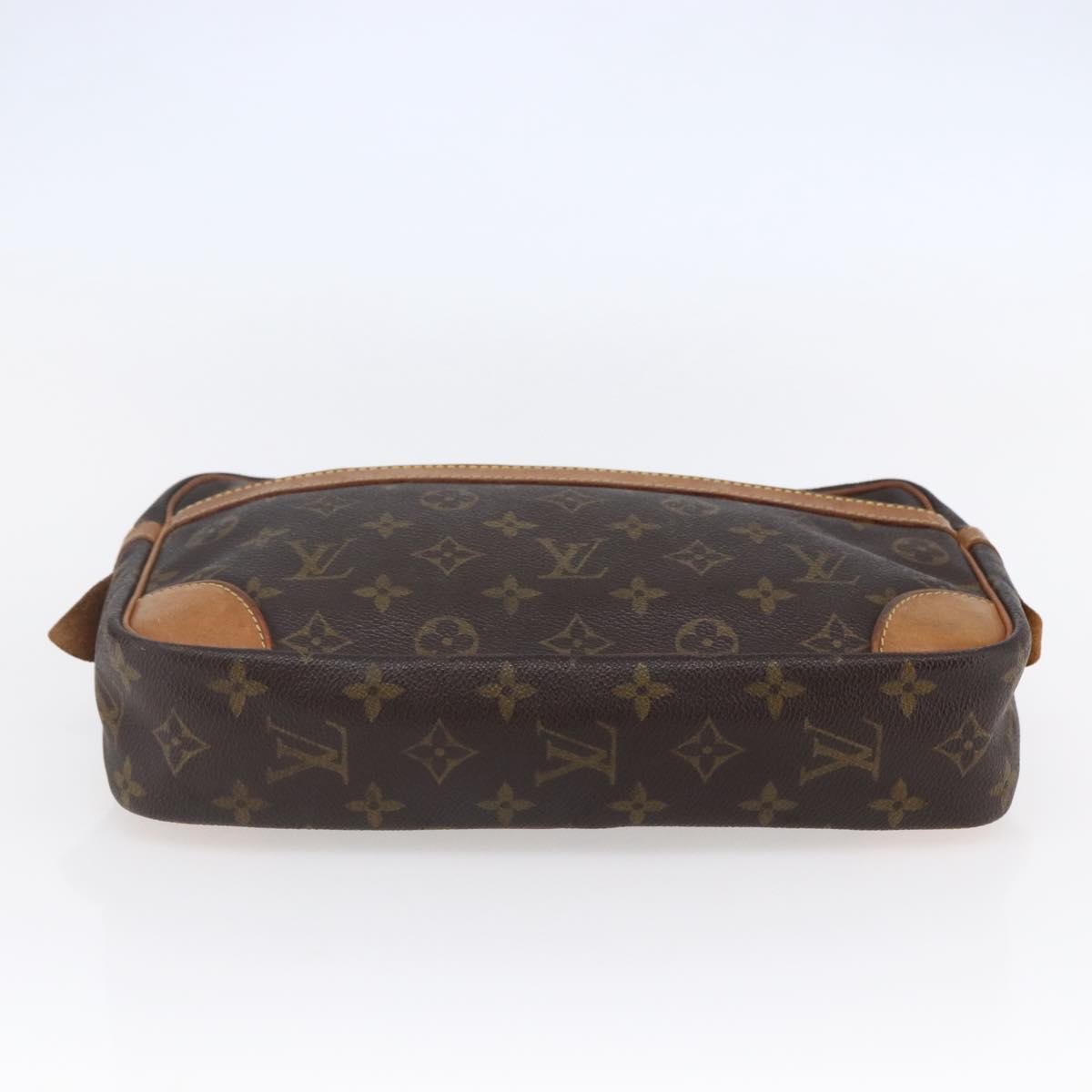 LOUIS VUITTON Monogram Compiegne 28 Clutch Bag M51845 LV Auth BA6646
