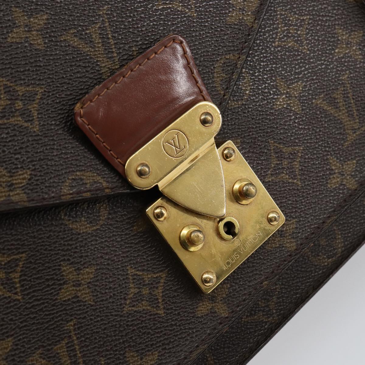 LOUIS VUITTON Monogram Monceau 28 Hand Bag M51185 LV Auth BA6649