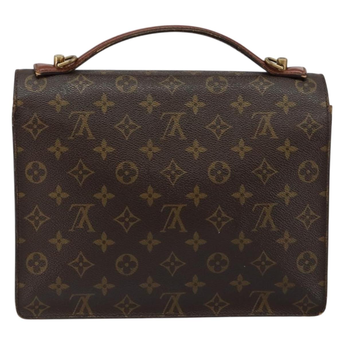 LOUIS VUITTON Monogram Monceau 28 Hand Bag M51185 LV Auth BA6649