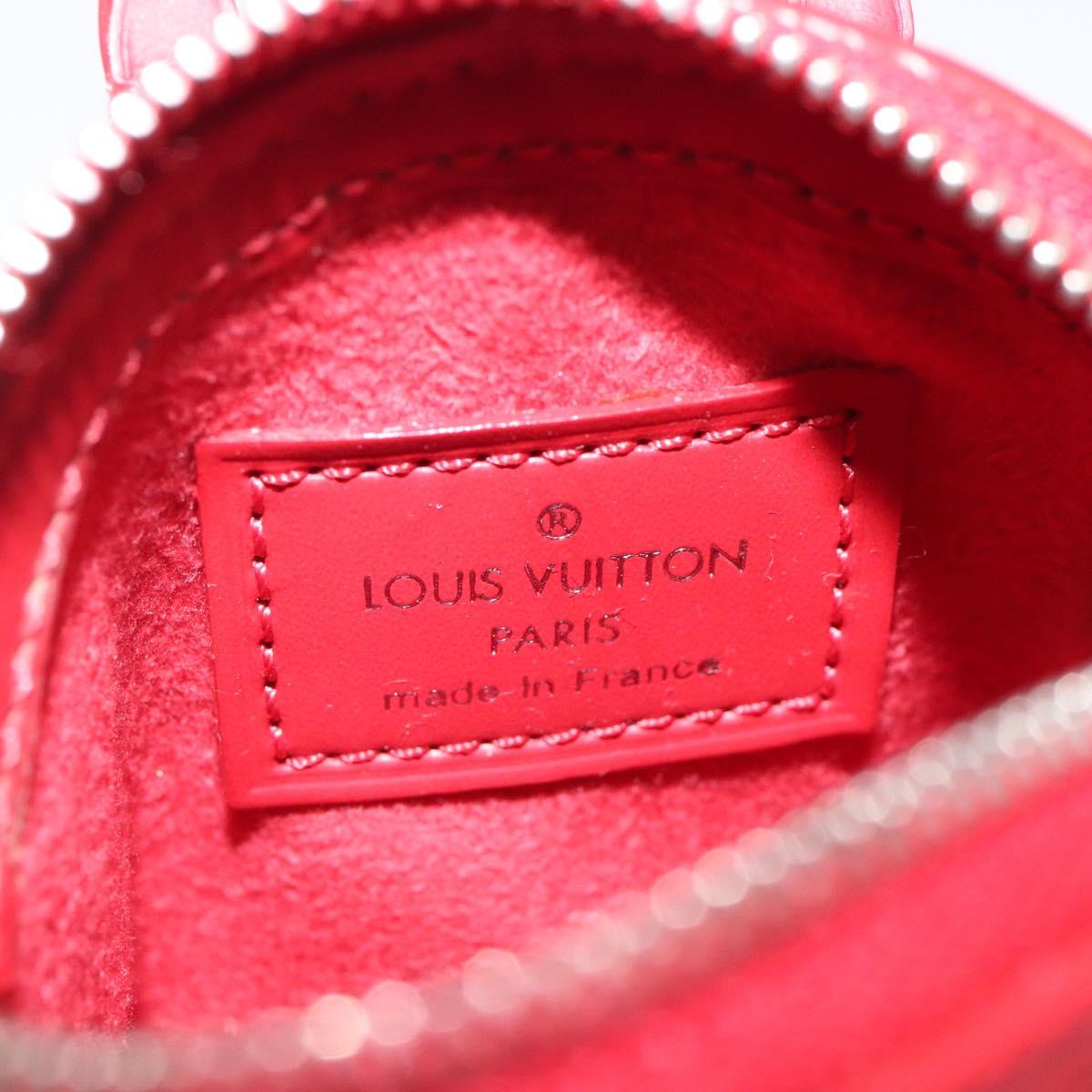 LOUIS VUITTON Epi Mini Lockit Charm Red M6001J LV Auth BA665