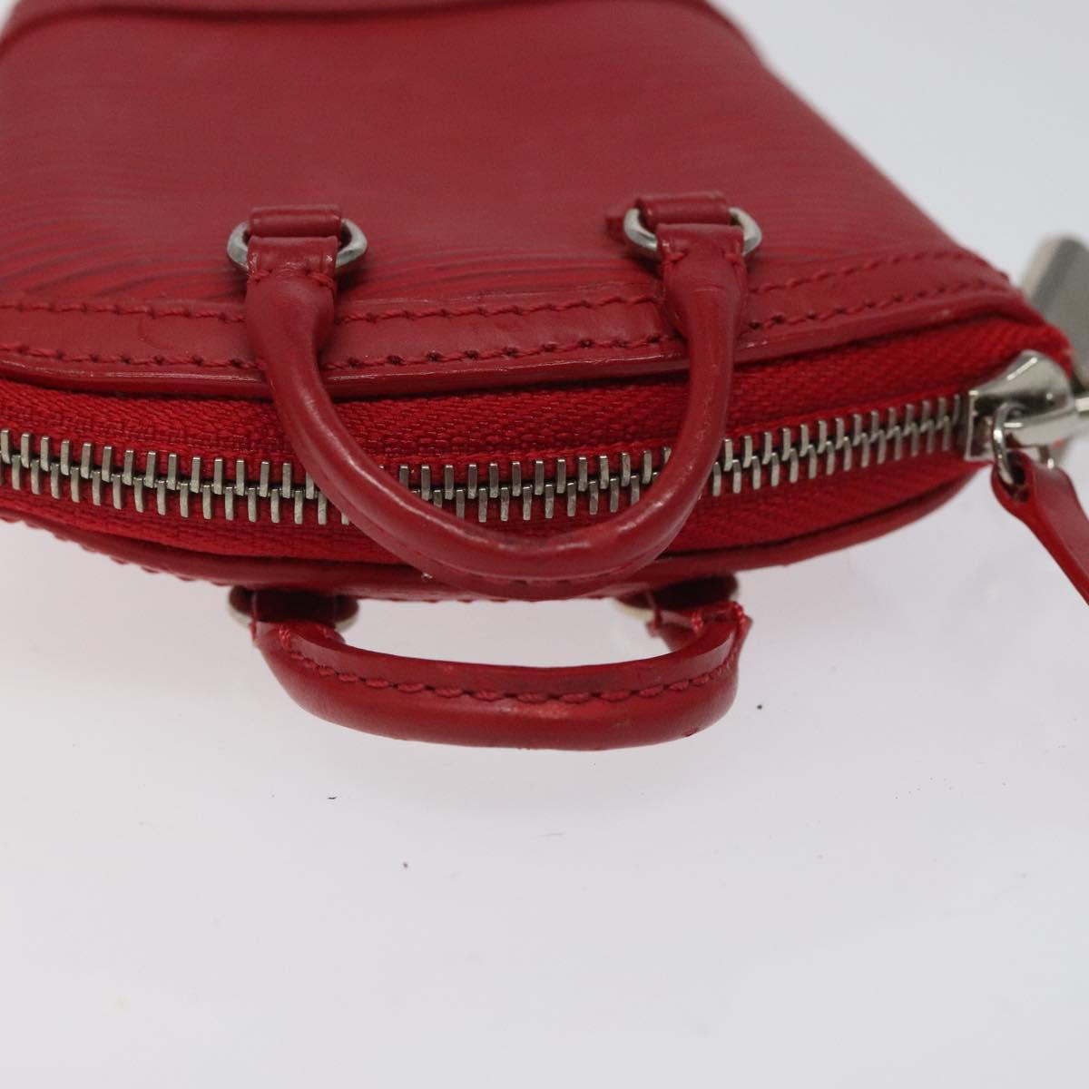 LOUIS VUITTON Epi Mini Lockit Charm Red M6001J LV Auth BA665
