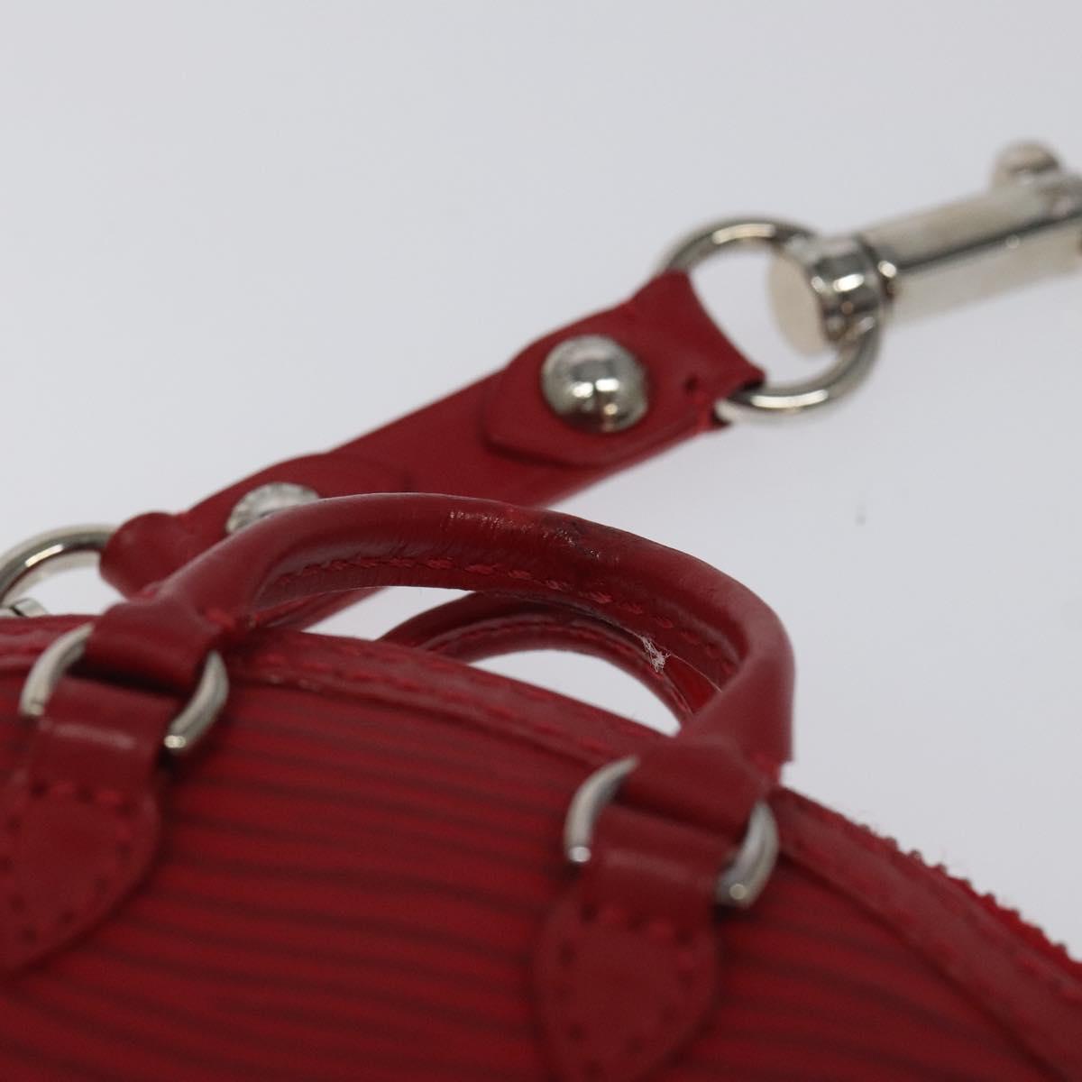 LOUIS VUITTON Epi Mini Lockit Charm Red M6001J LV Auth BA665