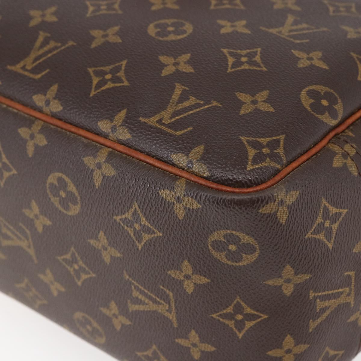 LOUIS VUITTON Monogram Deauville Hand Bag M47270 LV Auth BA6654