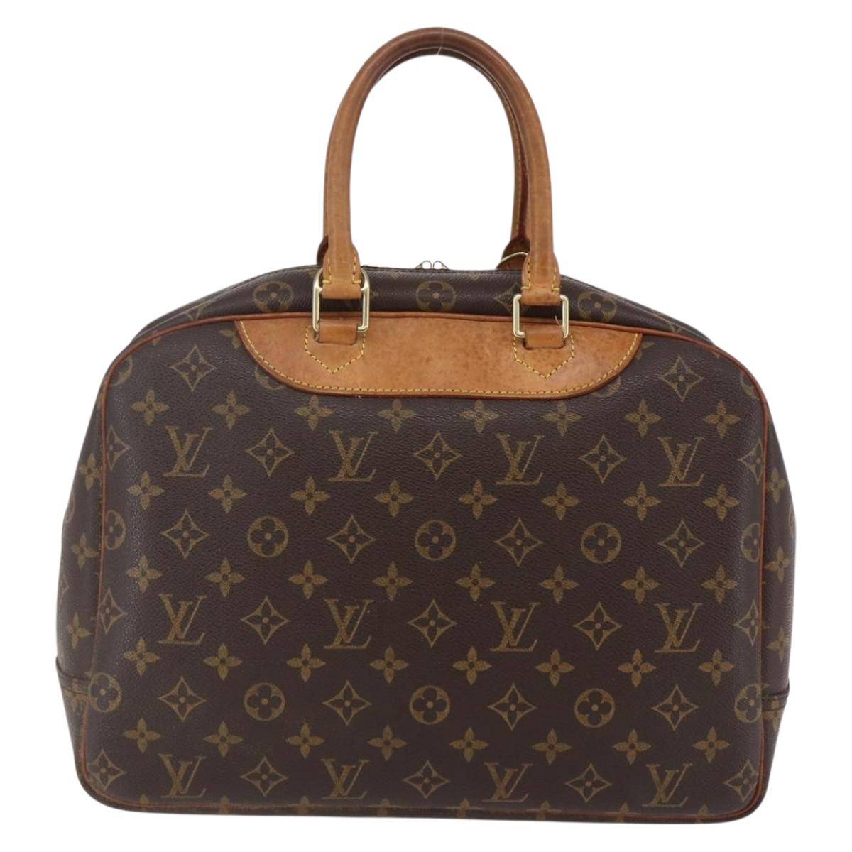 LOUIS VUITTON Monogram Deauville Hand Bag M47270 LV Auth BA6654