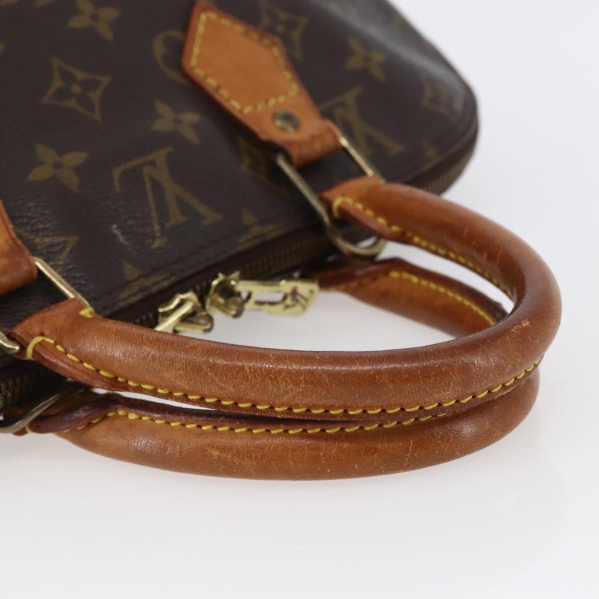 LOUIS VUITTON Monogram Alma Hand Bag M51130 LV Auth BA6655