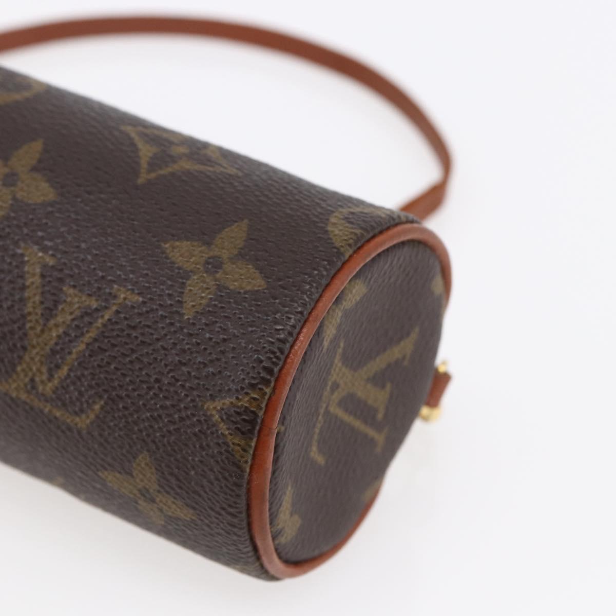 LOUIS VUITTON Monogram Papillon Pouch LV Auth BA6659
