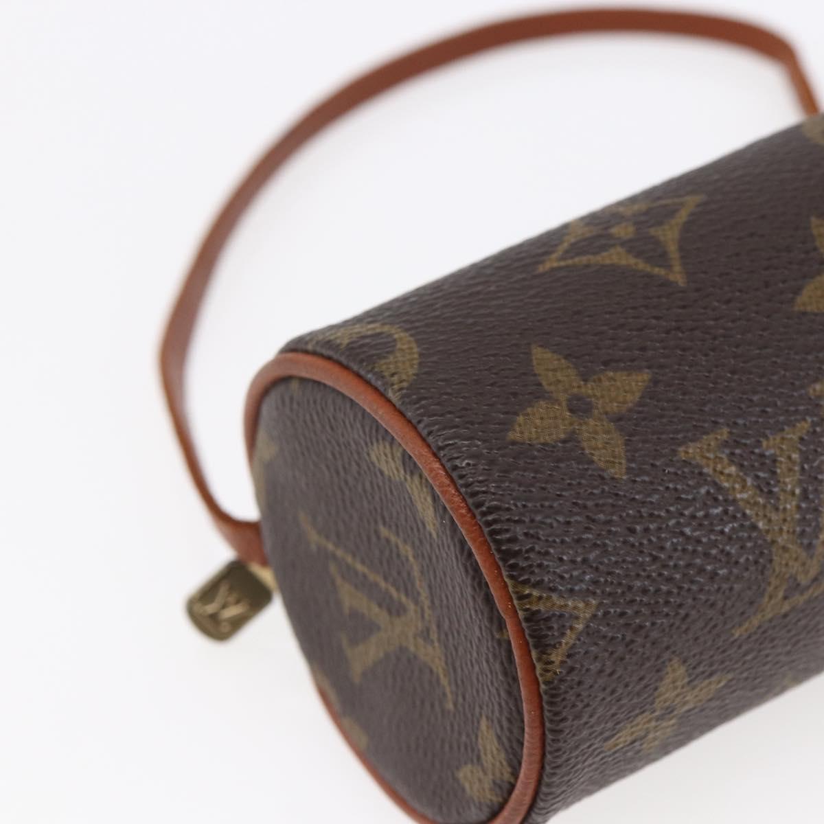 LOUIS VUITTON Monogram Papillon Pouch LV Auth BA6659