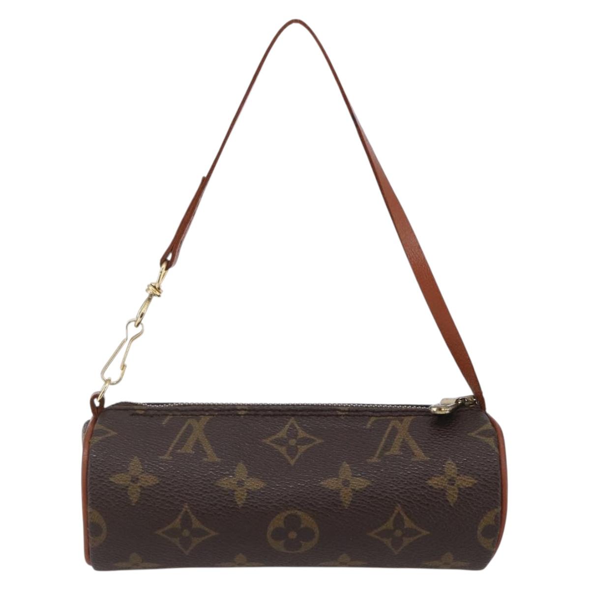 LOUIS VUITTON Monogram Papillon Pouch LV Auth BA6659