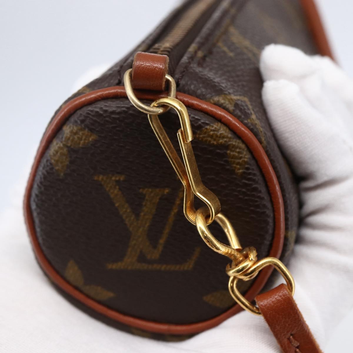LOUIS VUITTON Monogram Papillon Pouch LV Auth BA6660