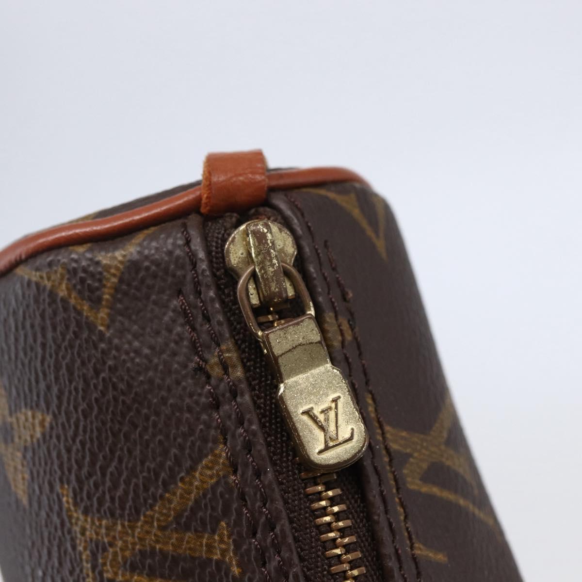 LOUIS VUITTON Monogram Papillon Pouch LV Auth BA6660