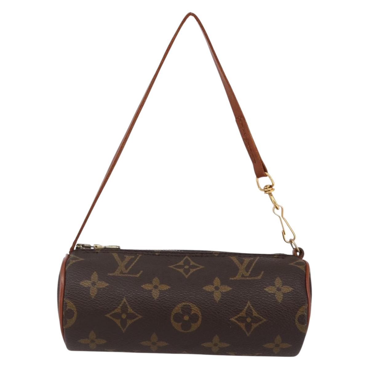 LOUIS VUITTON Monogram Papillon Pouch LV Auth BA6660