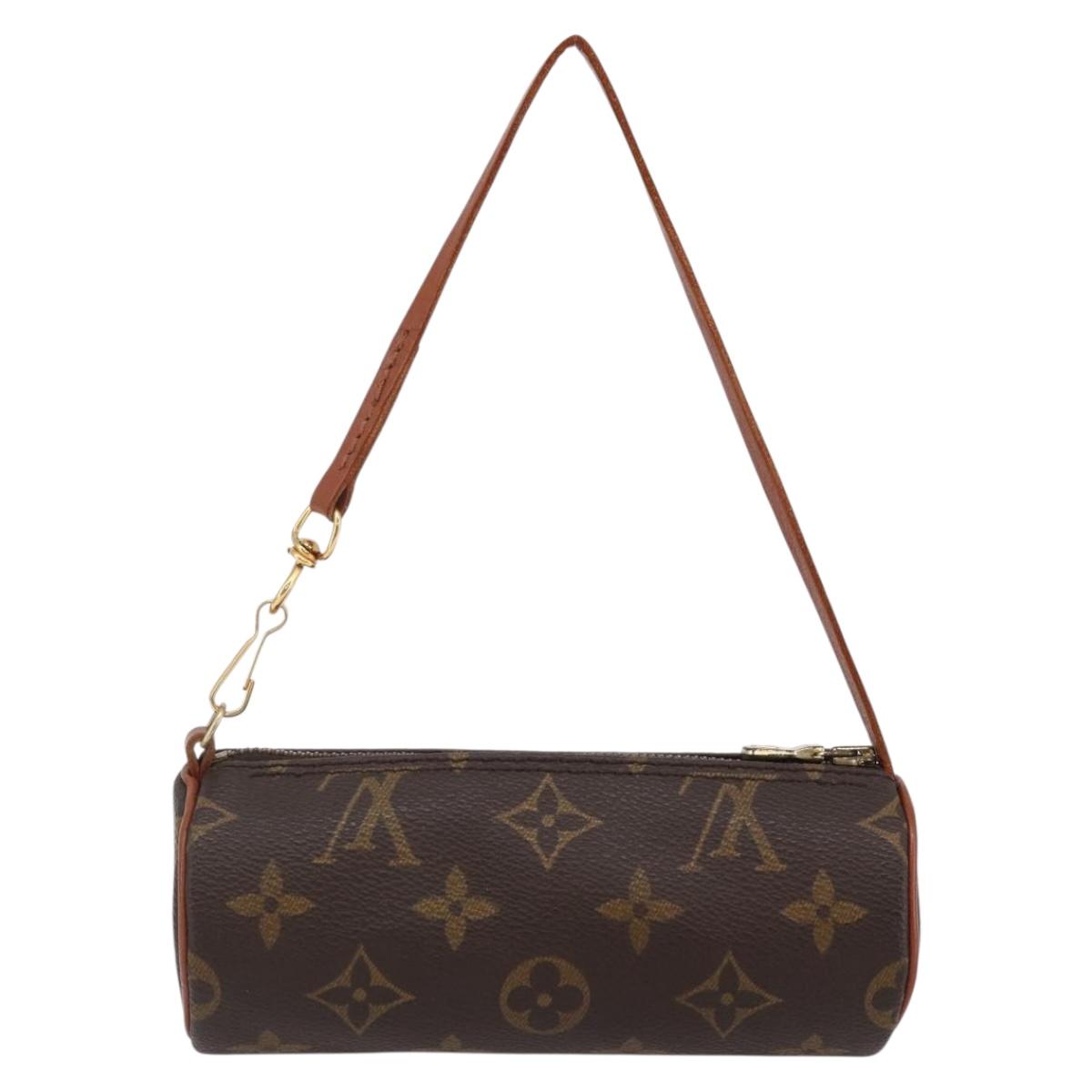 LOUIS VUITTON Monogram Papillon Pouch LV Auth BA6660