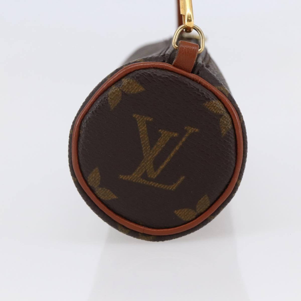 LOUIS VUITTON Monogram Papillon Pouch LV Auth BA6660