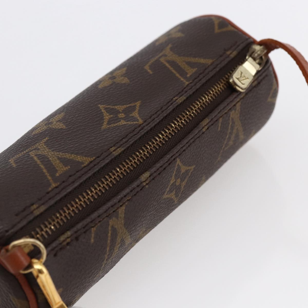LOUIS VUITTON Monogram Papillon Pouch LV Auth BA6660