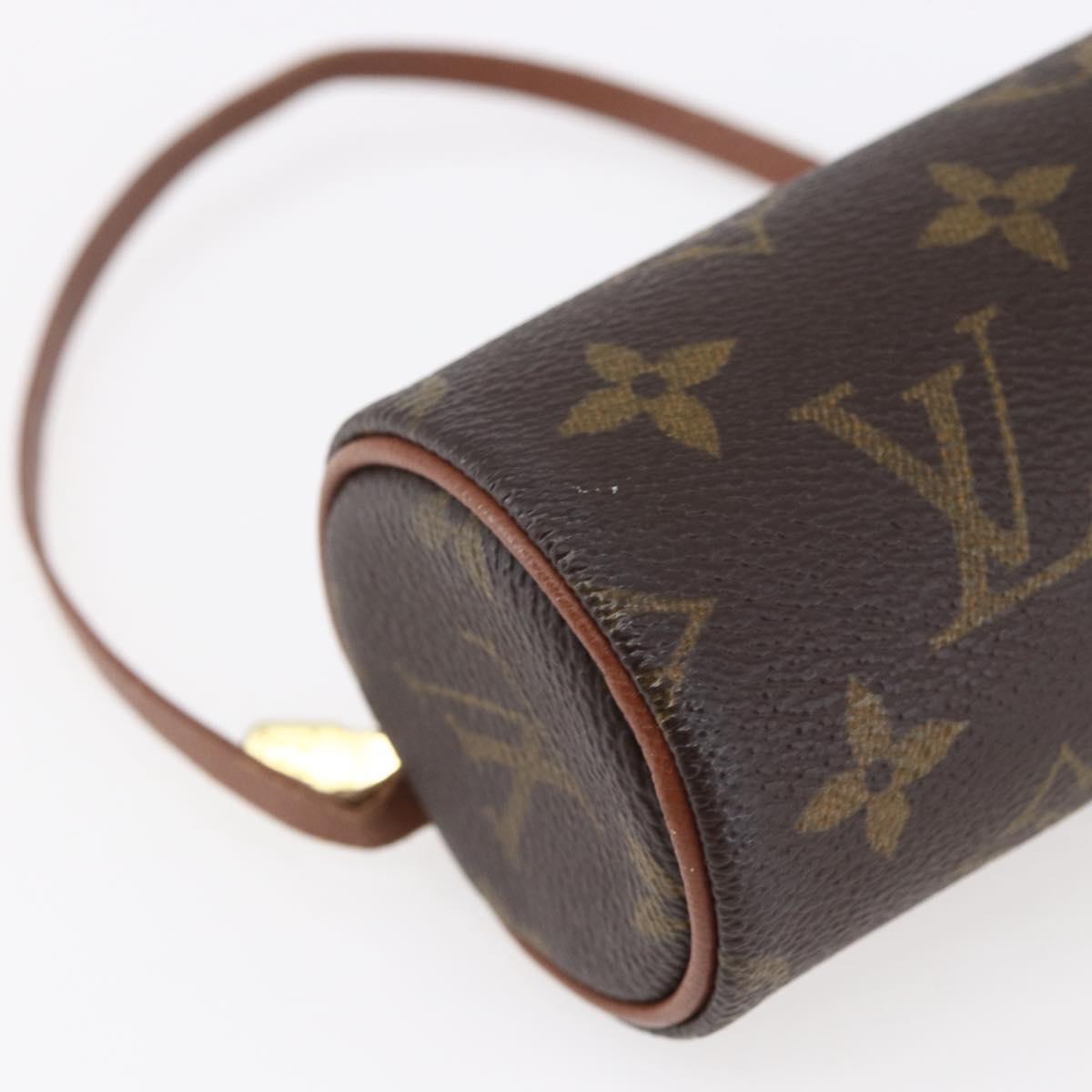 LOUIS VUITTON Monogram Papillon Pouch LV Auth BA6661