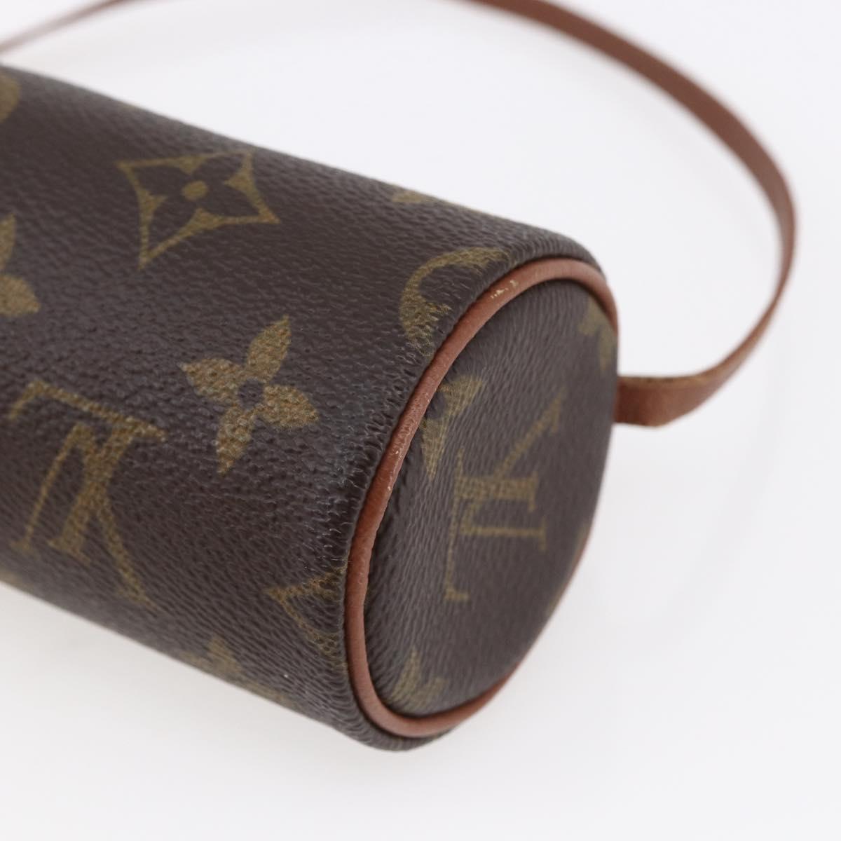 LOUIS VUITTON Monogram Papillon Pouch LV Auth BA6661