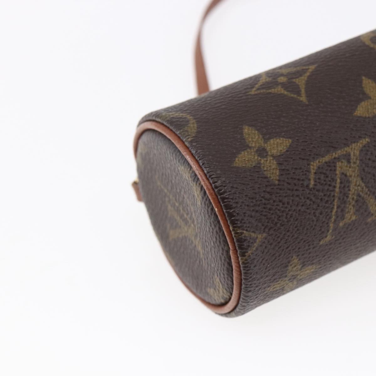 LOUIS VUITTON Monogram Papillon Pouch LV Auth BA6661