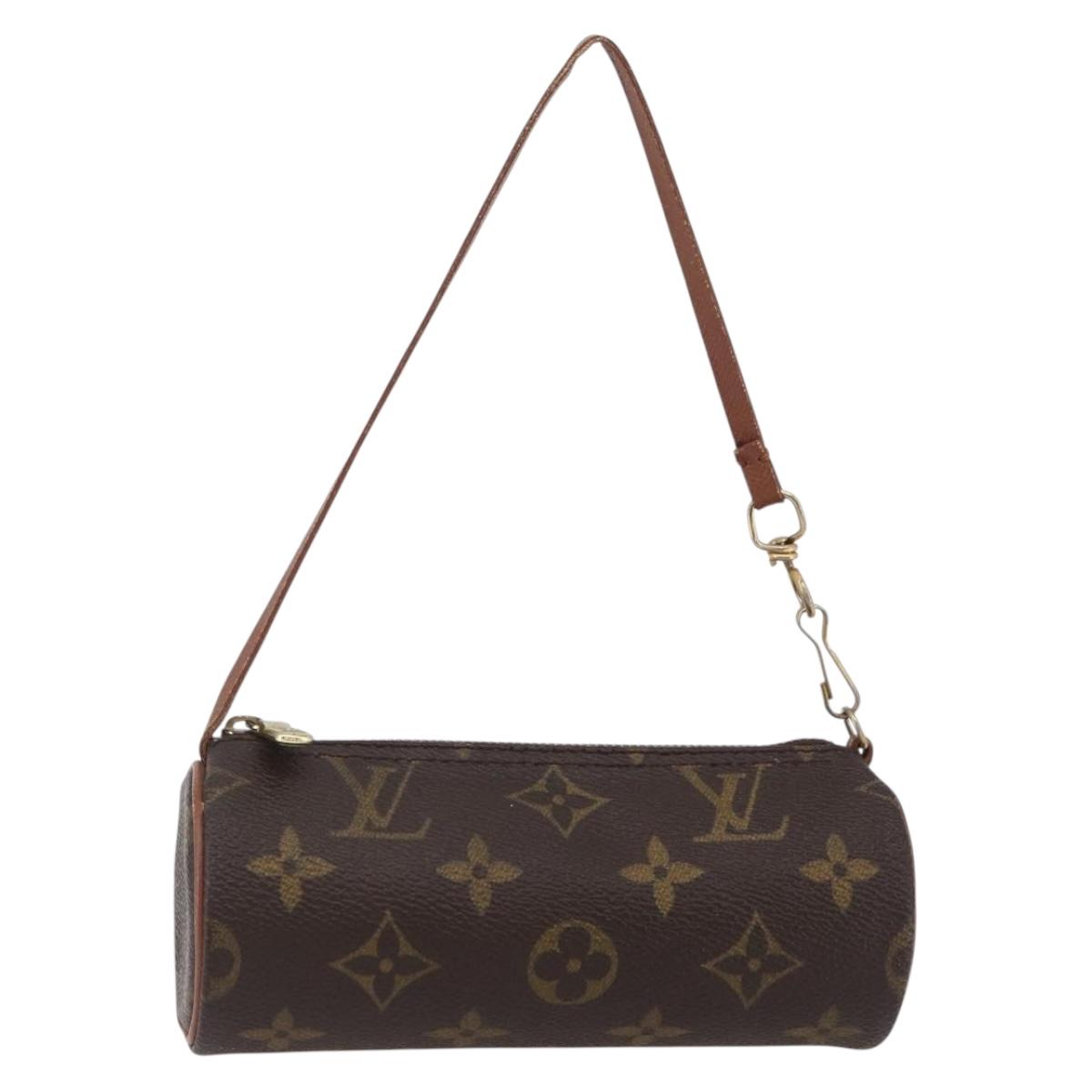 LOUIS VUITTON Monogram Papillon Pouch LV Auth BA6661