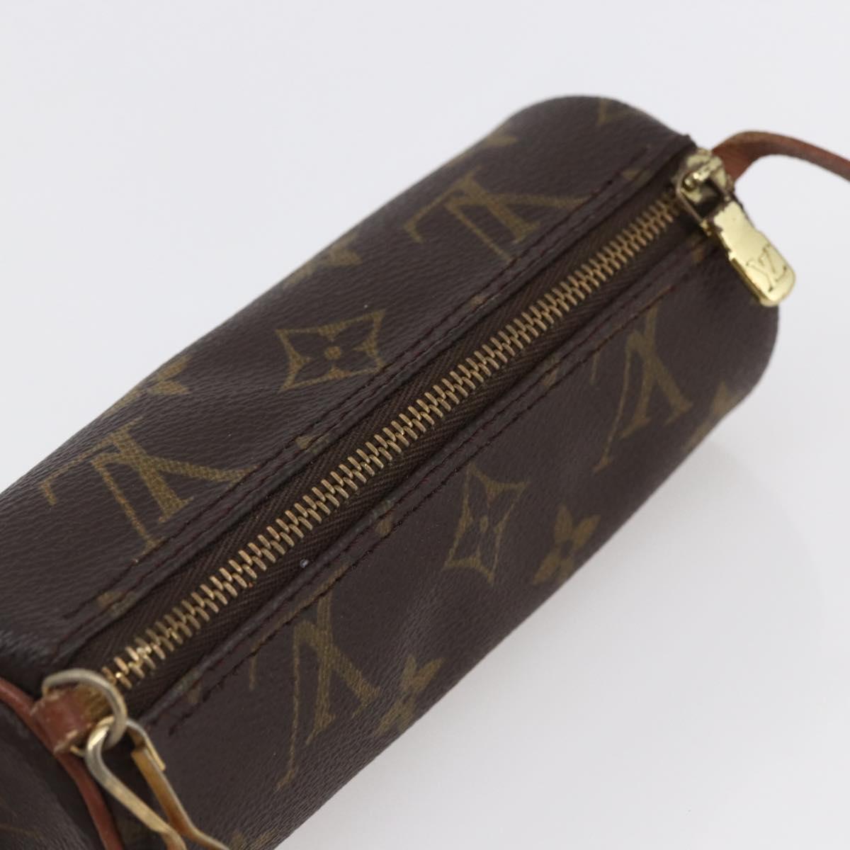 LOUIS VUITTON Monogram Papillon Pouch LV Auth BA6661