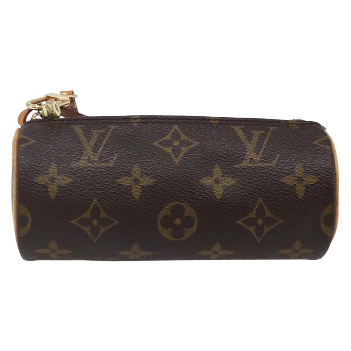 LOUIS VUITTON Monogram Papillon Pouch LV Auth BA6662