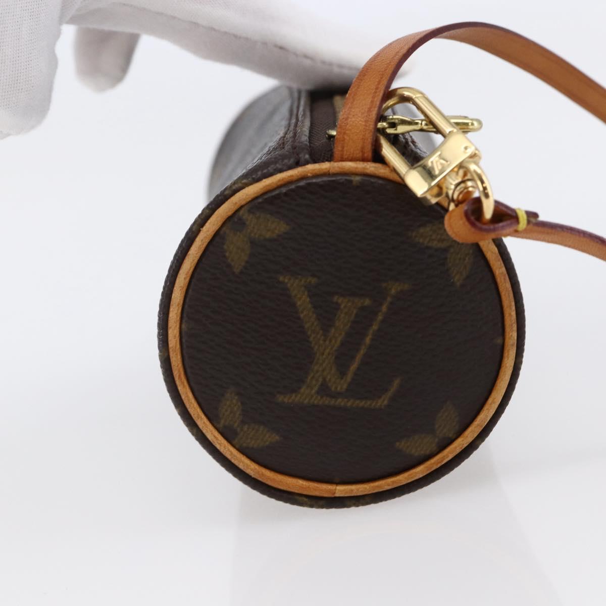 LOUIS VUITTON Monogram Papillon Pouch LV Auth BA6662