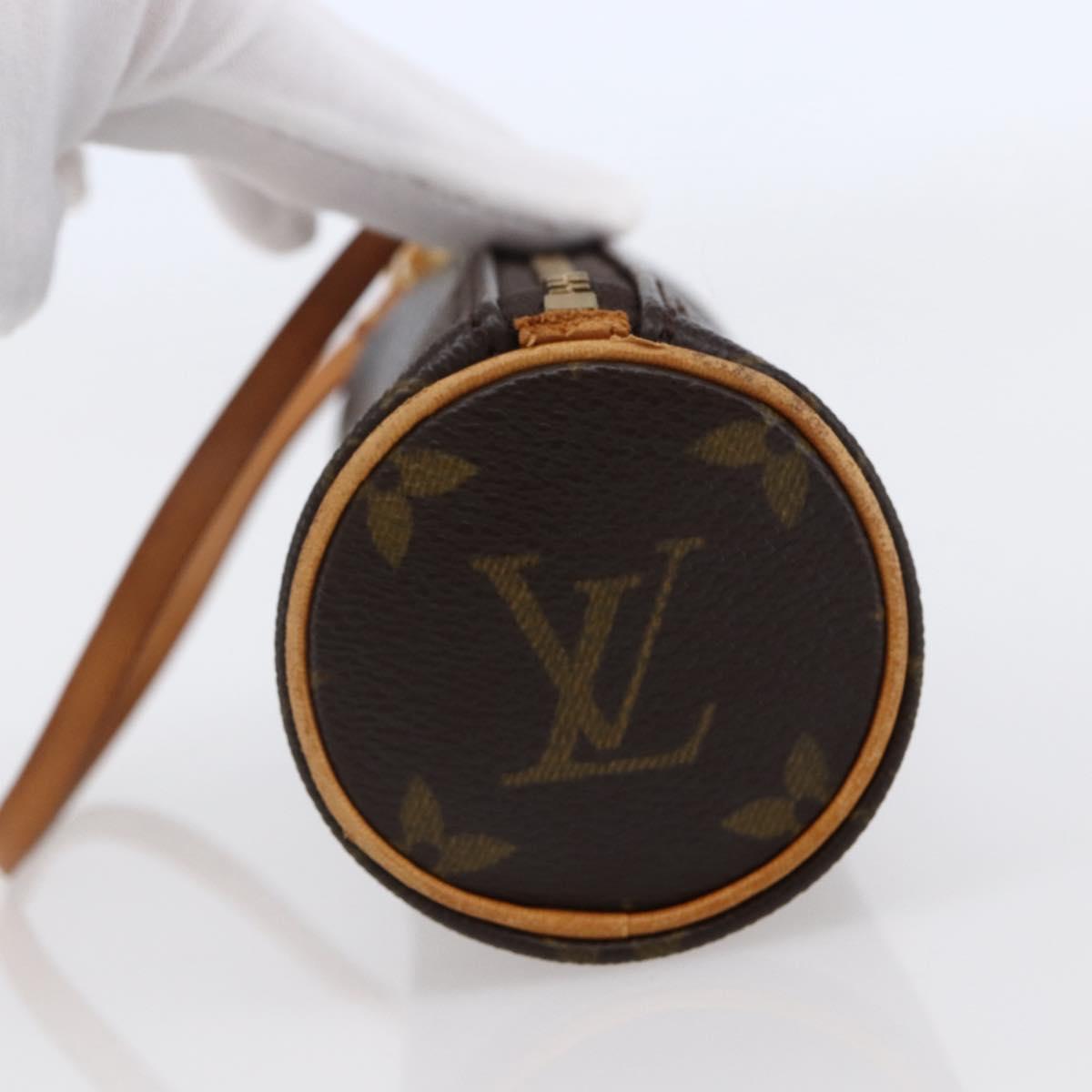 LOUIS VUITTON Monogram Papillon Pouch LV Auth BA6662