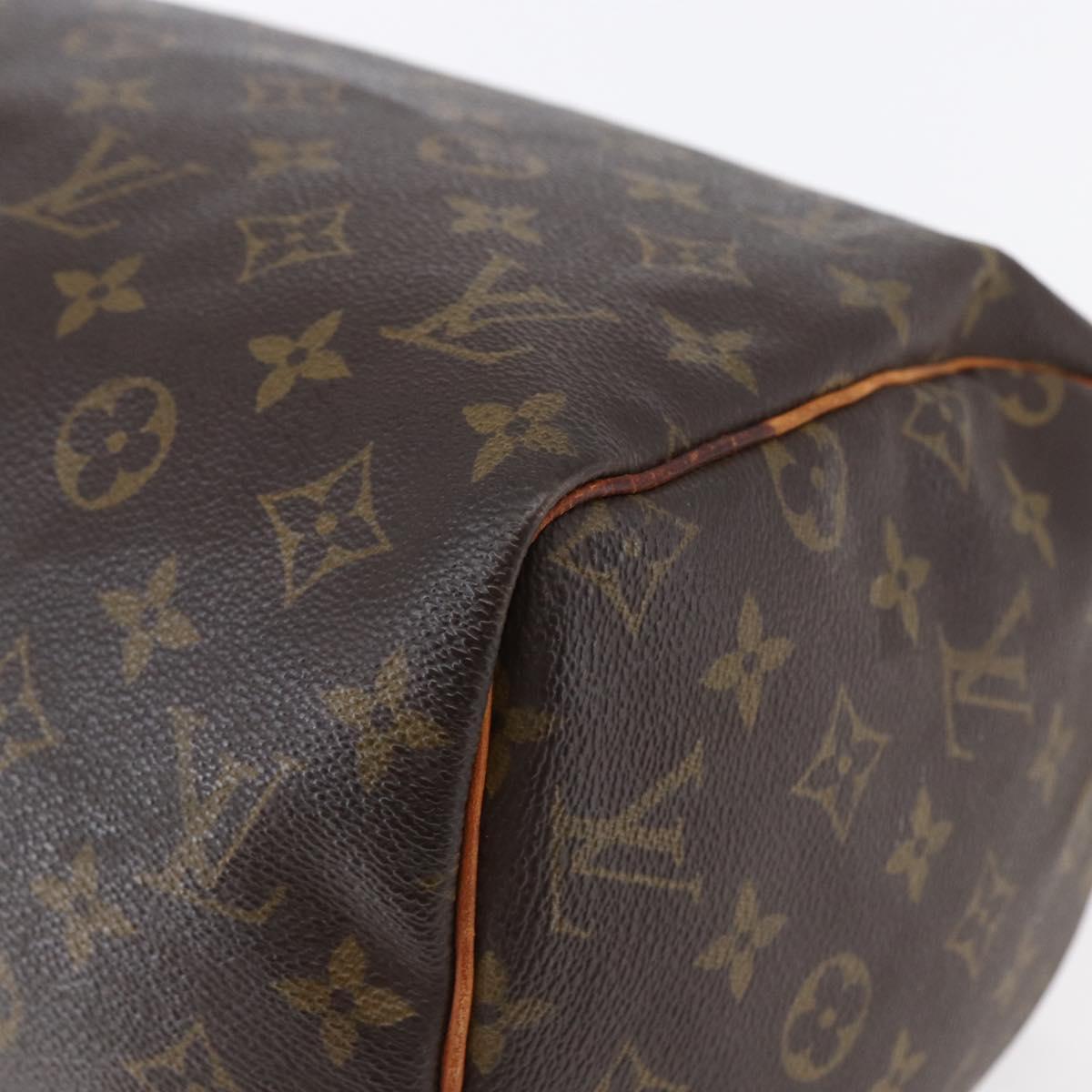 LOUIS VUITTON Monogram Speedy 30 Hand Bag M41526 LV Auth BA6666