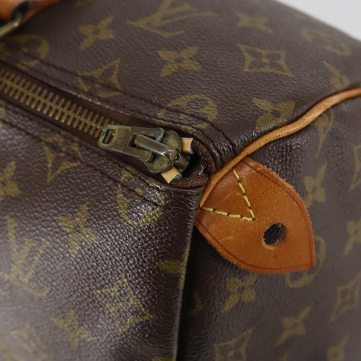 LOUIS VUITTON Monogram Speedy 35 Hand Bag M41524 LV Auth BA6667