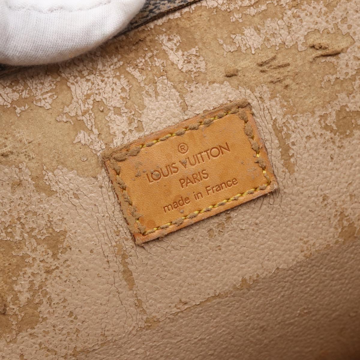 LOUIS VUITTON Monogram Sac Plat Hand Bag M51140 LV Auth BA6669