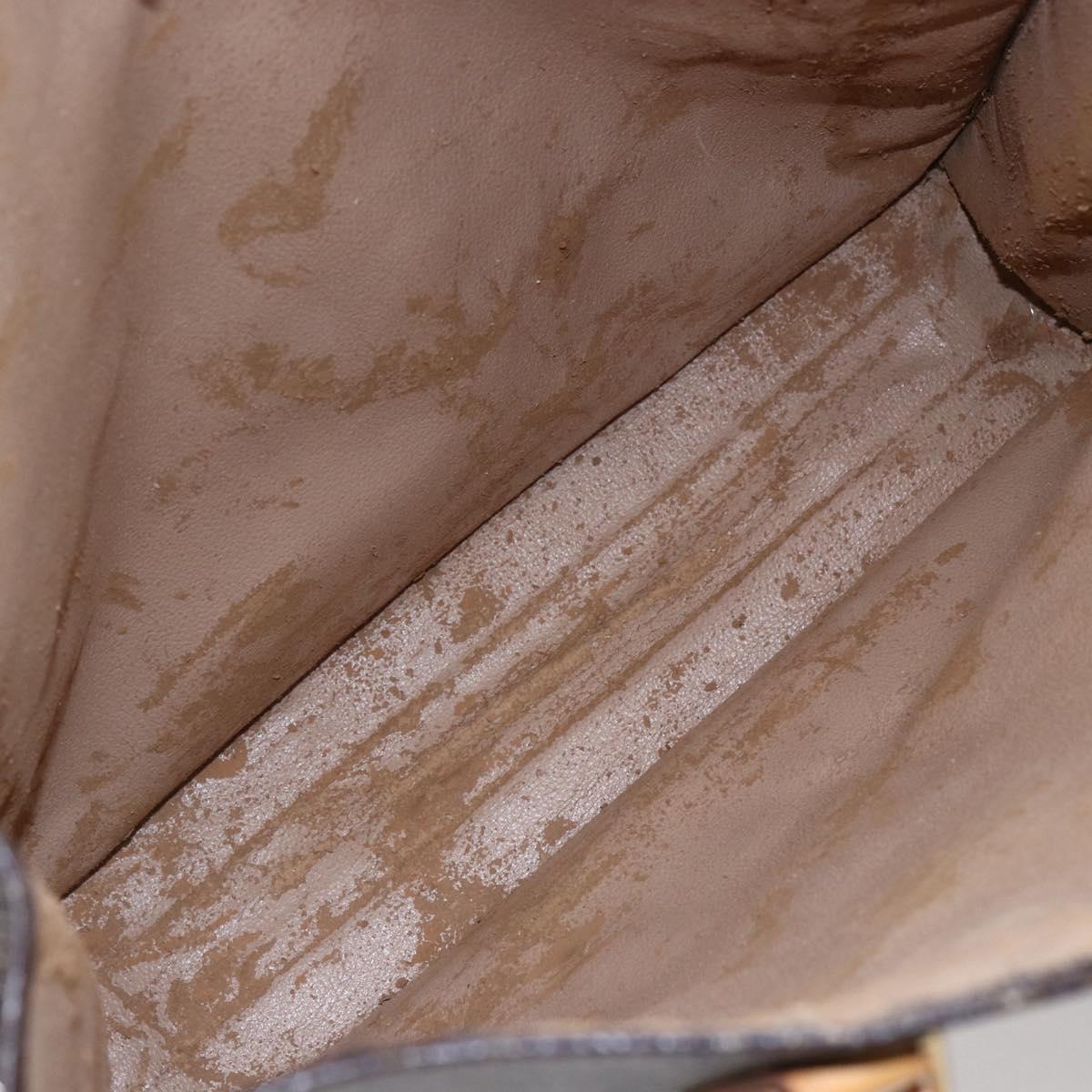 LOUIS VUITTON Monogram Sac Plat Hand Bag M51140 LV Auth BA6669