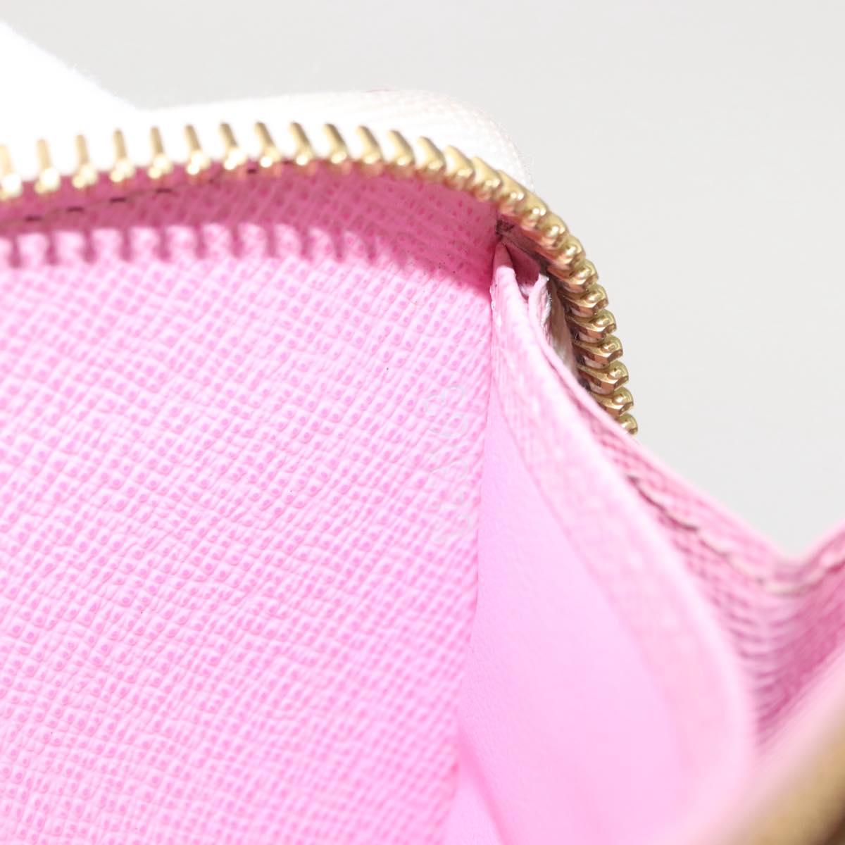 LOUIS VUITTON Monogram Multicolor Zippy Wallet Wallet White M60241 Auth BA6676