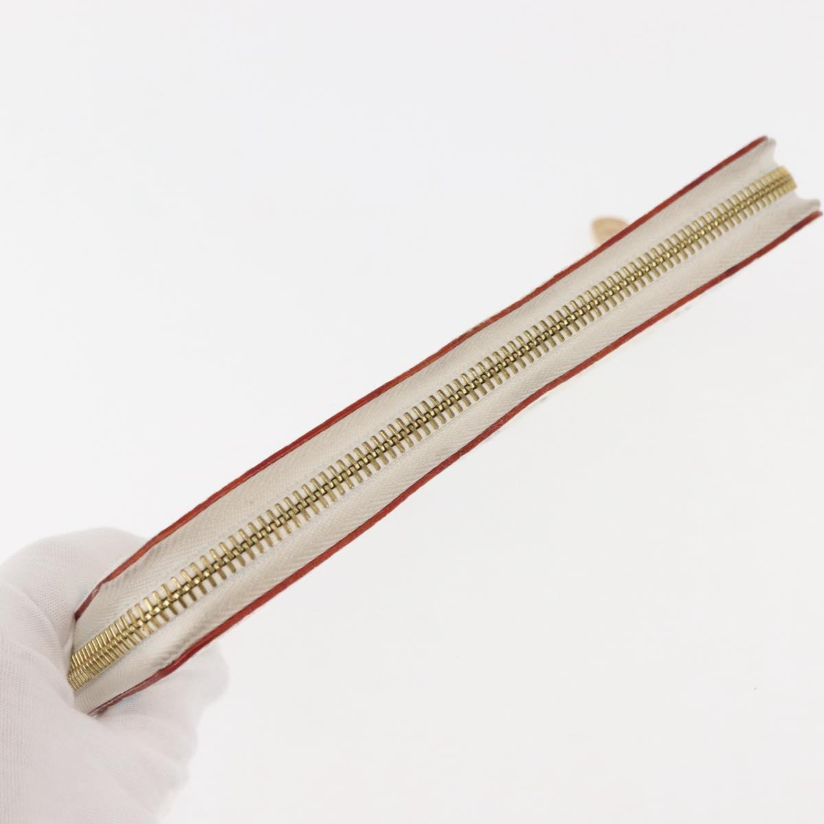 LOUIS VUITTON Monogram Multicolor Zippy Wallet Wallet White M60241 Auth BA6676