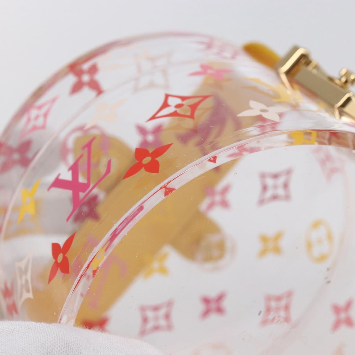 LOUIS VUITTON Boite Scott Accessory Case plastic Clear GI0901 LV Auth BA6677A