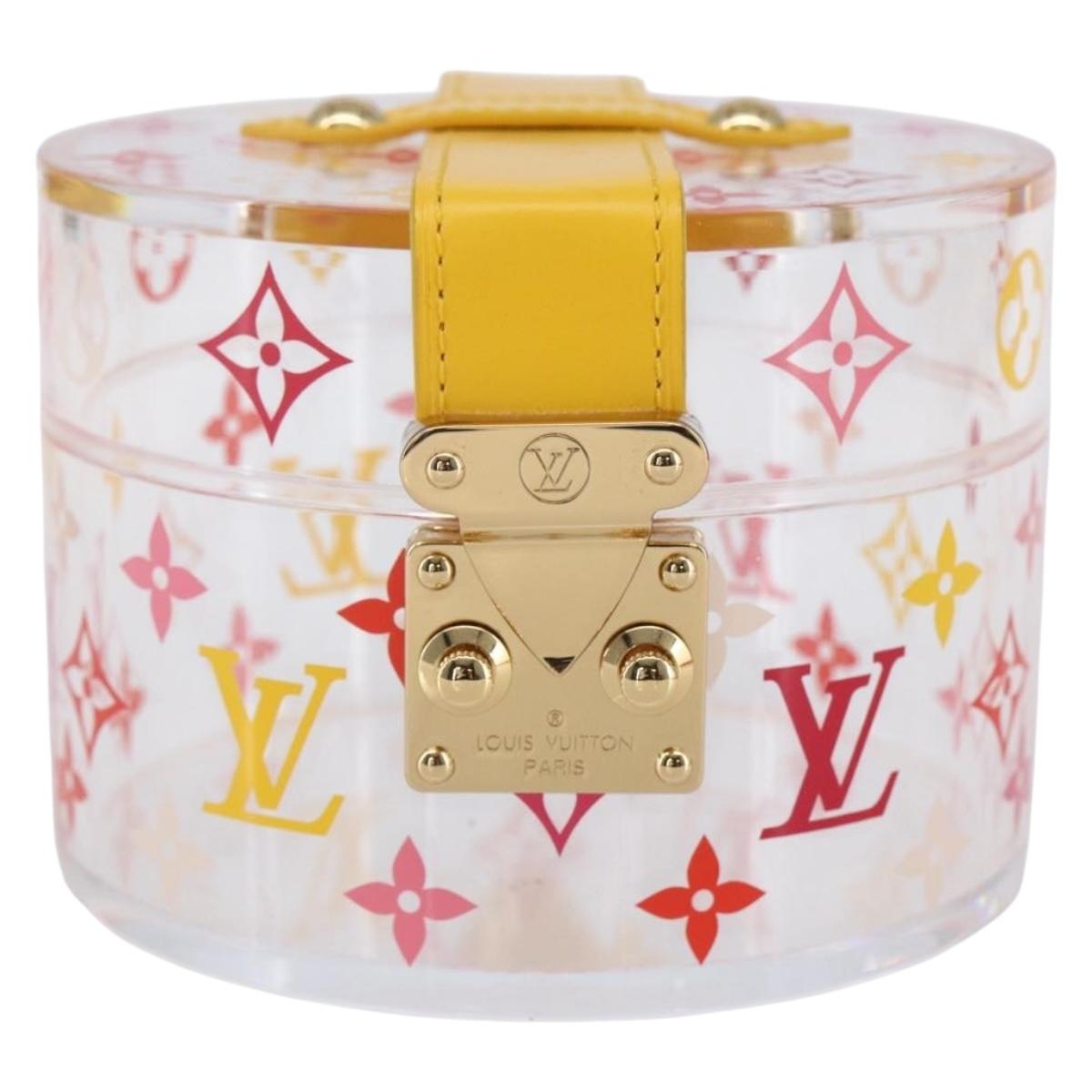 LOUIS VUITTON Boite Scott Accessory Case plastic Clear GI0901 LV Auth BA6677A