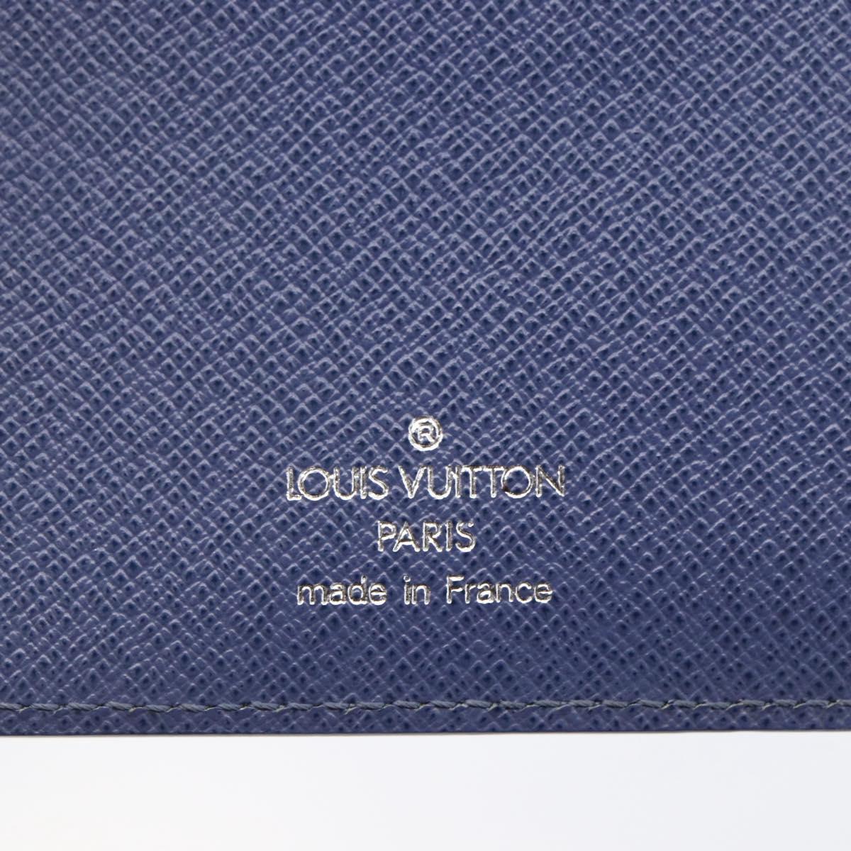 LOUIS VUITTON Epi Agenda MM Day Planner Cover Blue Myrtille R2004G Auth BA6678