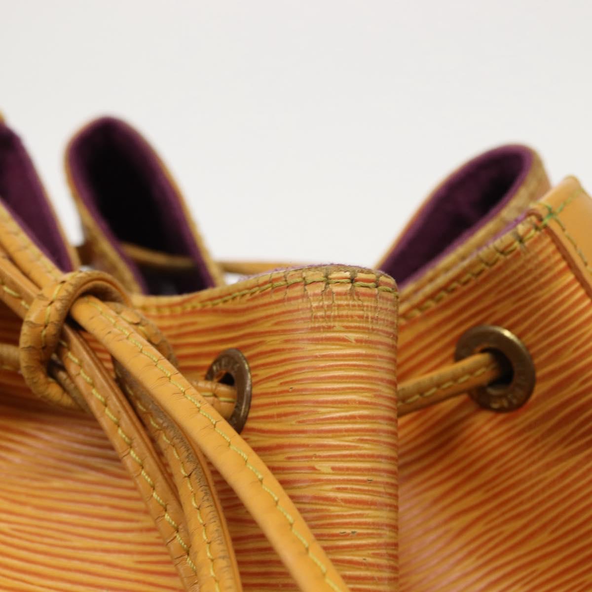 LOUIS VUITTON Epi Petit Noe Shoulder Bag Yellow M44109 LV Auth BA6680