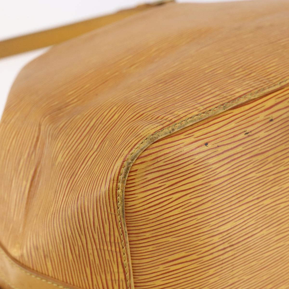 LOUIS VUITTON Epi Petit Noe Shoulder Bag Yellow M44109 LV Auth BA6681