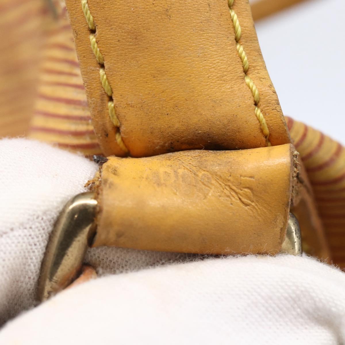 LOUIS VUITTON Epi Petit Noe Shoulder Bag Yellow M44109 LV Auth BA6681