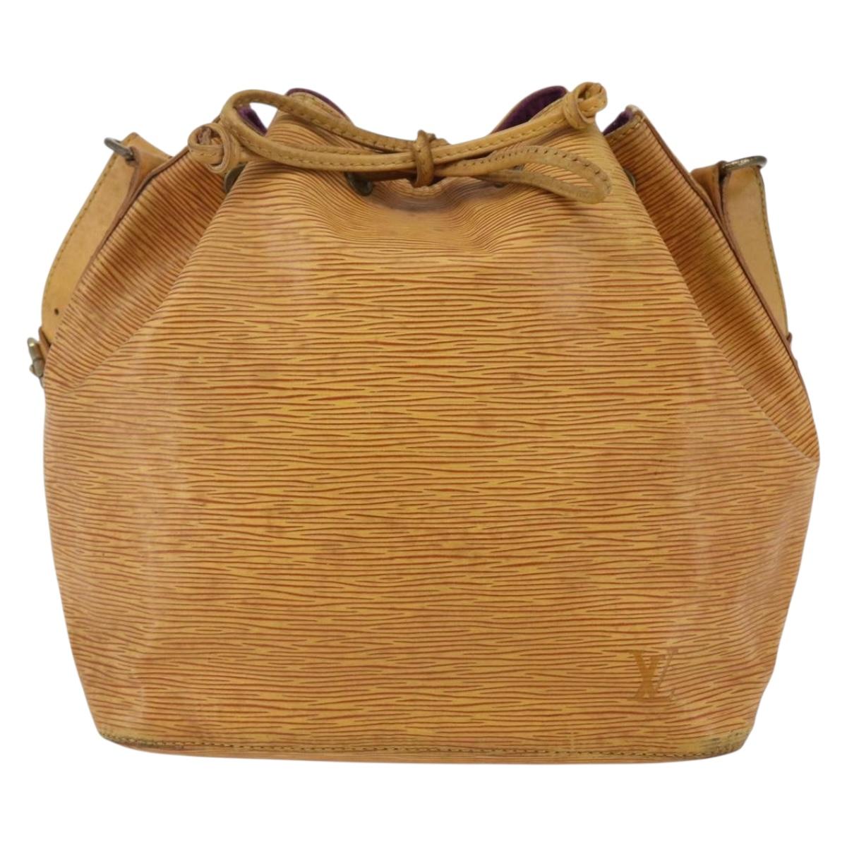 LOUIS VUITTON Epi Petit Noe Shoulder Bag Yellow M44109 LV Auth BA6681