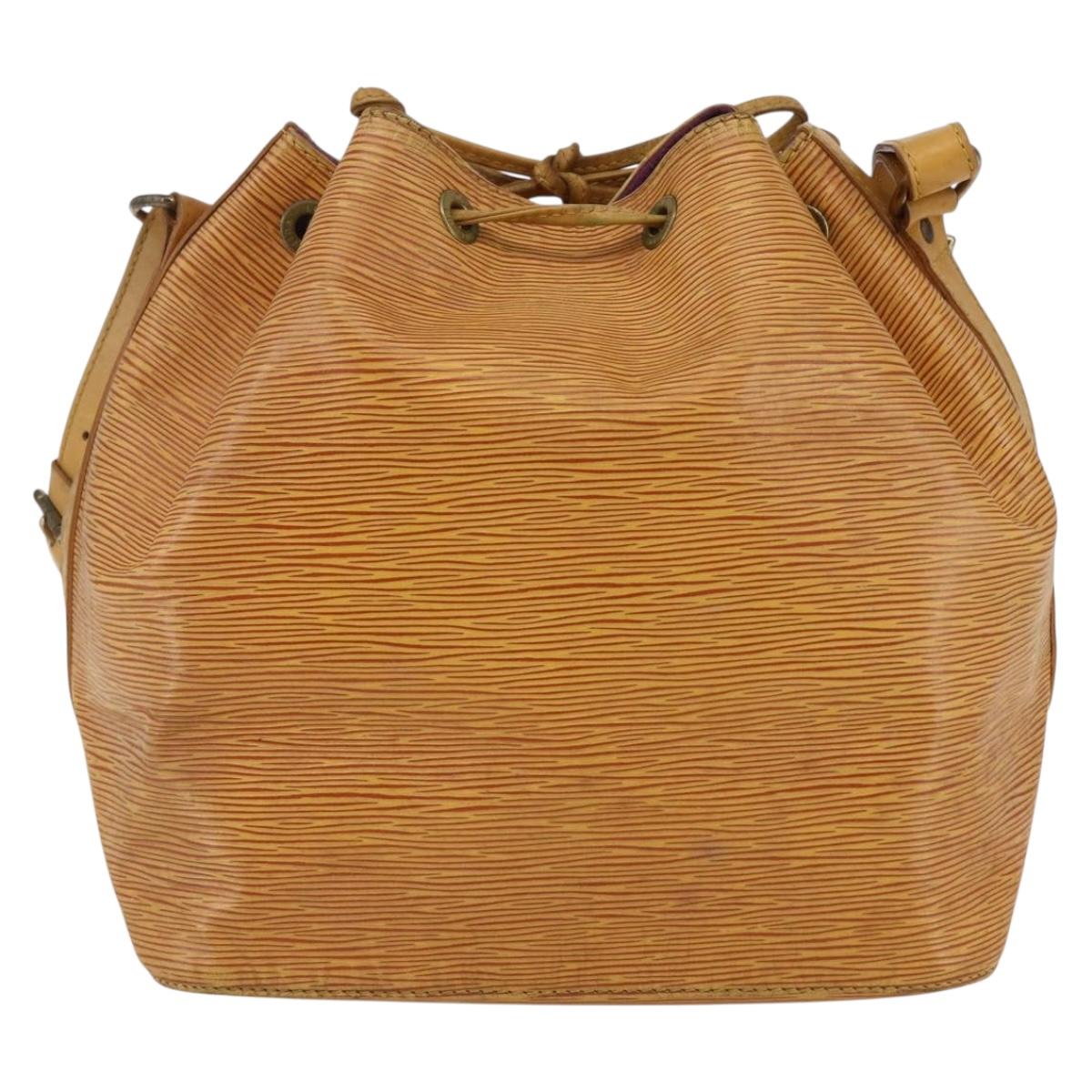 LOUIS VUITTON Epi Petit Noe Shoulder Bag Yellow M44109 LV Auth BA6681