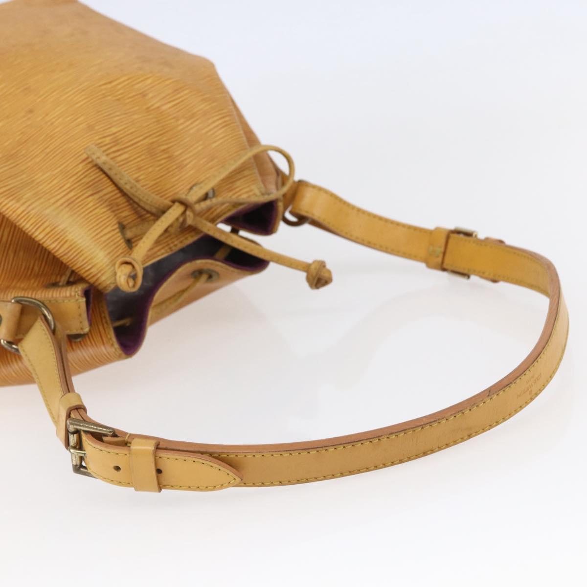 LOUIS VUITTON Epi Petit Noe Shoulder Bag Yellow M44109 LV Auth BA6681