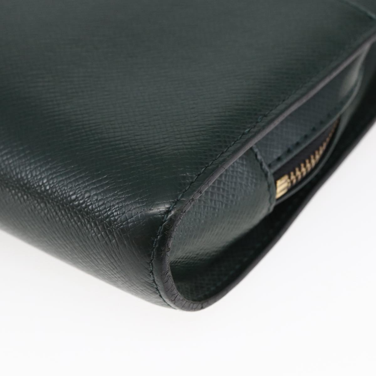 LOUIS VUITTON Taiga Baikal Clutch Bag Epicea M30184 LV Auth BA6683