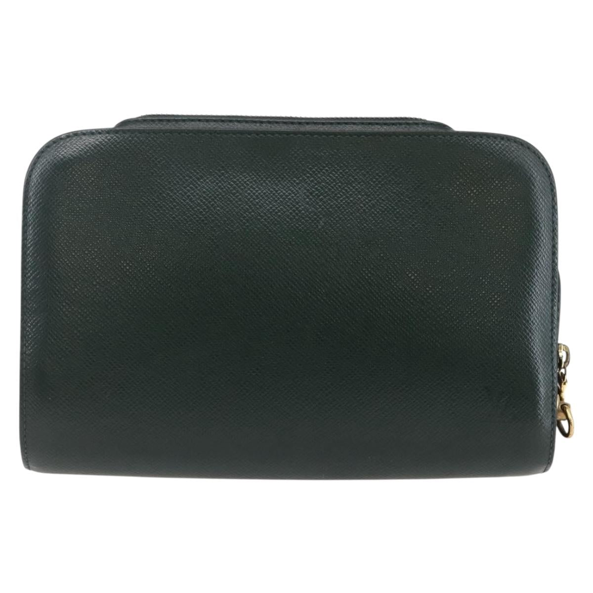 LOUIS VUITTON Taiga Baikal Clutch Bag Epicea M30184 LV Auth BA6683